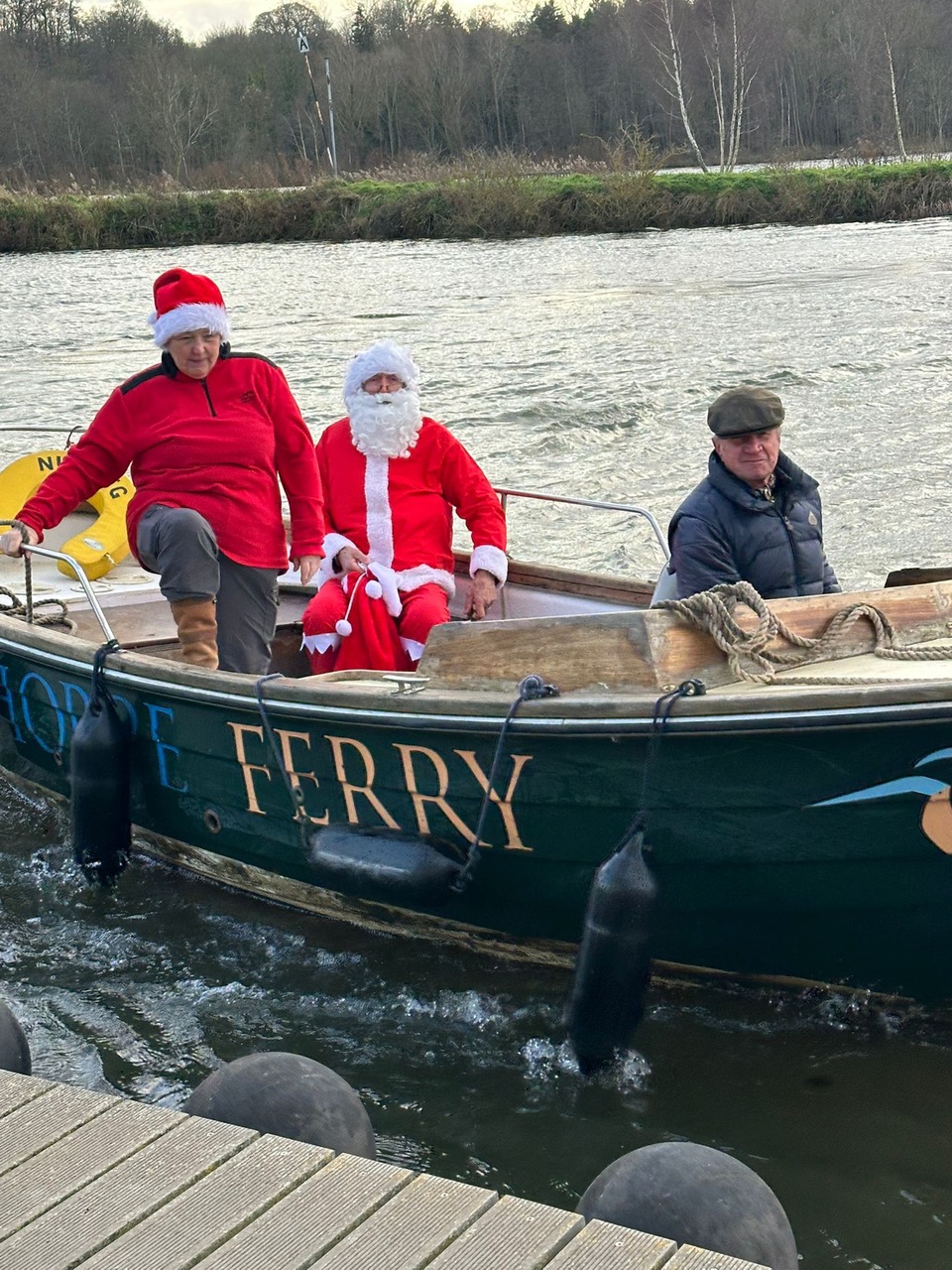 Santa crossings every December